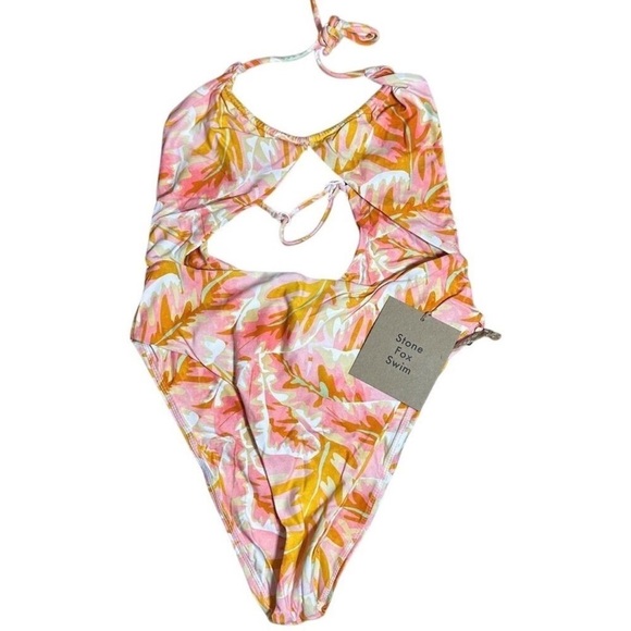 NWT Stone Fox Swim  River One Piece Hot Tropix Size Small - Picture 3 of 5